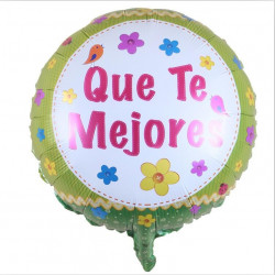 Globo "Que Te Mejores" diseño 3, 45 cm