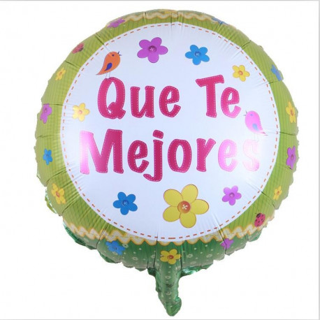 Globo "Que Te Mejores" diseño 3, 45 cm