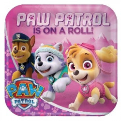 Platos Patrulla Canina rosa