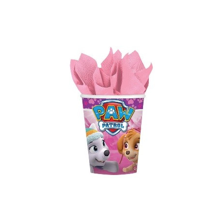 Vasos Patrulla Canina rosa