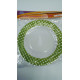 Platos verde blanco