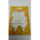 Vela 25 cumpleaños