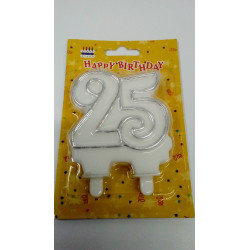 Vela 25 cumpleaños