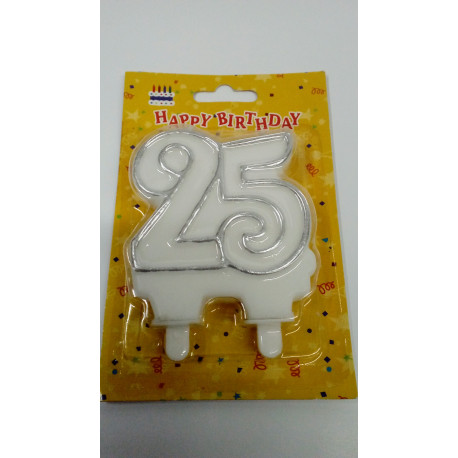 Vela 25 cumpleaños