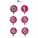 Numero redondo FUCSIA